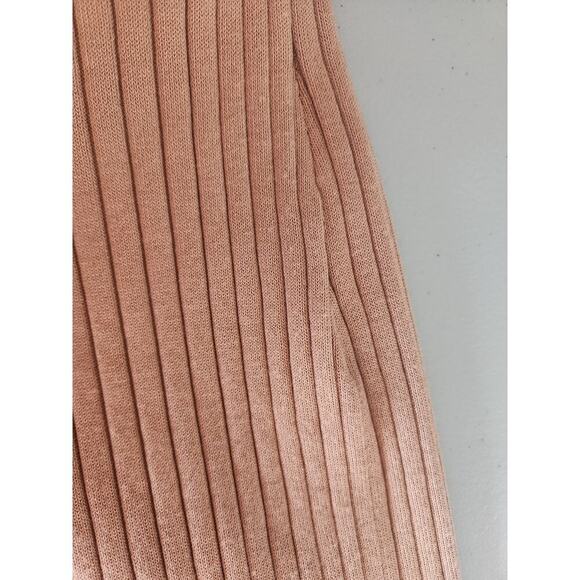 Defect New LSPACE Lena Cutout Collared Midi Dress Size L Camel 9D407 #2 - Picture 15 of 16